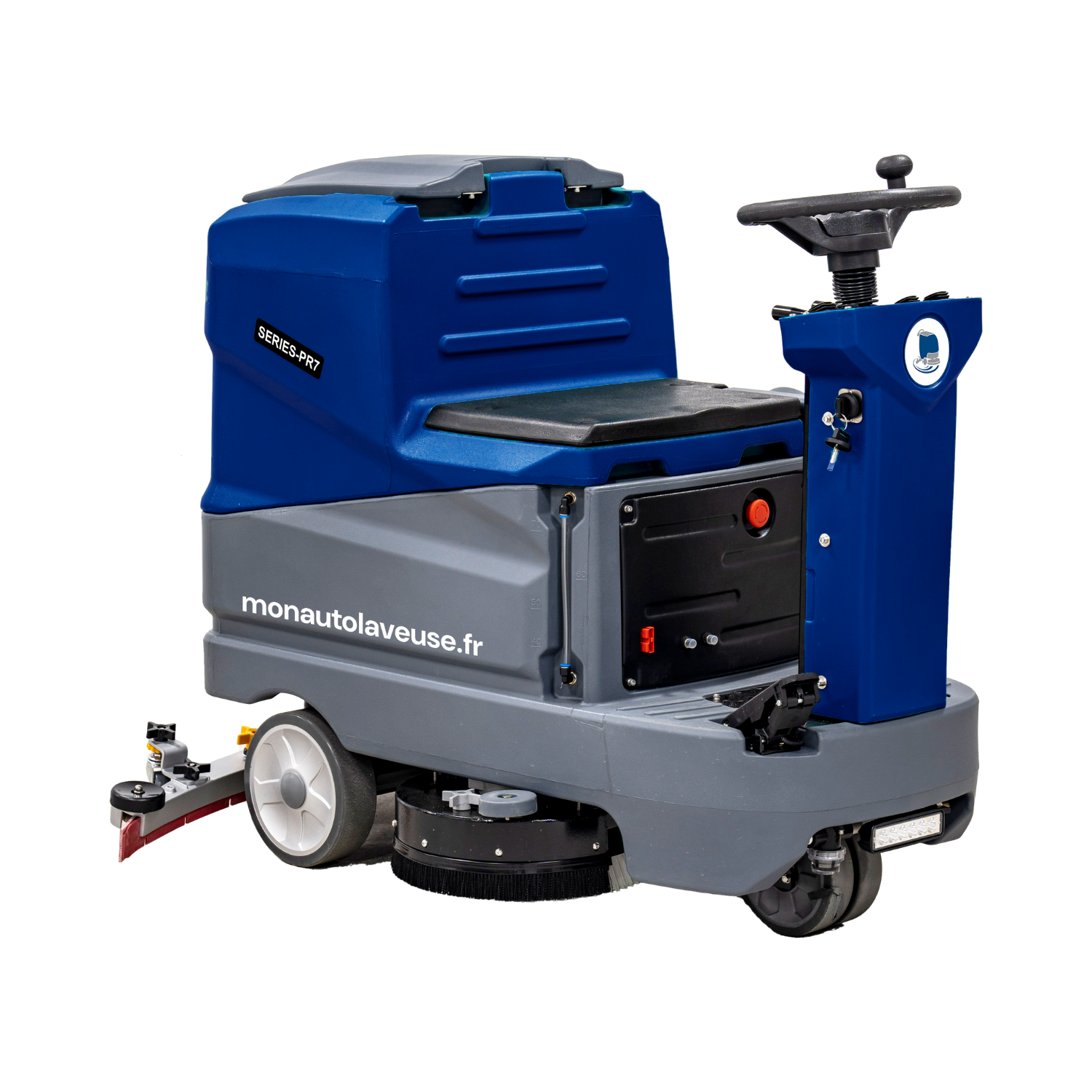 Autolaveuse Industrielle PR7 - Nettoyage 4000 m²/h - Double Brosse - Autonomie 3,5h