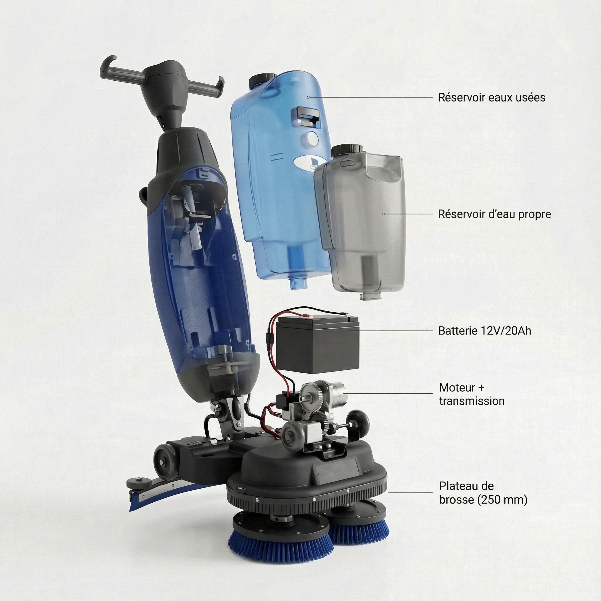 Autolaveuse Professionnelle PR55 – Compacte, Puissante & Sans Traces